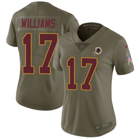 Nike Commanders #17 Doug Williams Olive Women's Stitched NFL Limited 2017 Salute to Service Jersey