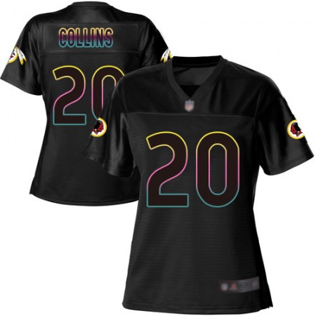 Nike Commanders #20 Landon Collins Black Women's NFL Fashion Game Jersey