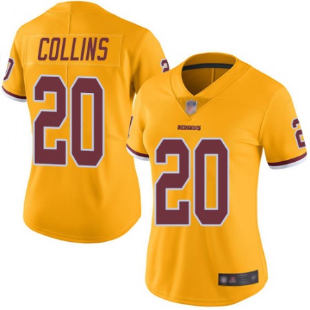 Nike Commanders #20 Landon Collins Gold Women's Stitched NFL Limited Rush Jersey