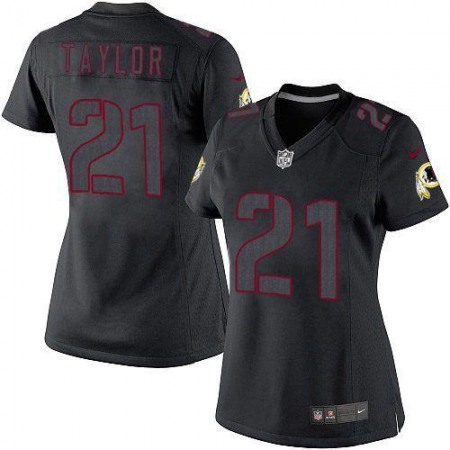 Nike Commanders #21 Sean Taylor Black Impact Women's Stitched NFL Limited Jersey
