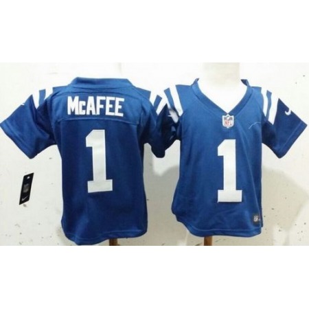 Toddler Nike Colts #1 Pat McAfee Royal Blue Team Color Stitched NFL Elite Jersey