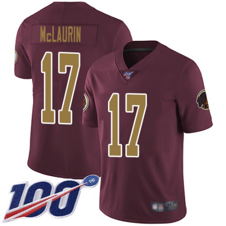 Nike Commanders #17 Terry McLaurin Burgundy Red Alternate Youth Stitched NFL 100th Season Vapor Limited Jersey