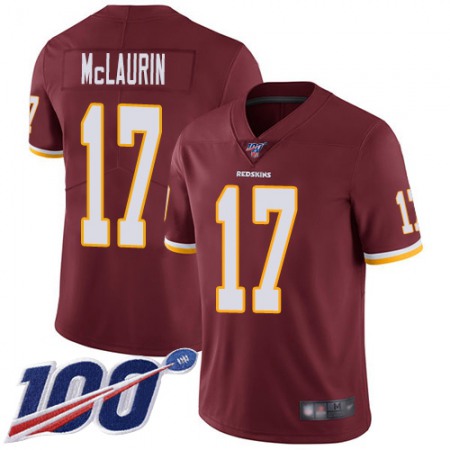 Nike Commanders #17 Terry McLaurin Burgundy Red Team Color Youth Stitched NFL 100th Season Vapor Limited Jersey