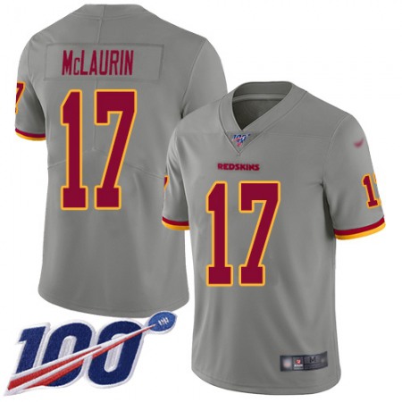 Nike Commanders #17 Terry McLaurin Gray Youth Stitched NFL Limited Inverted Legend 100th Season Jersey