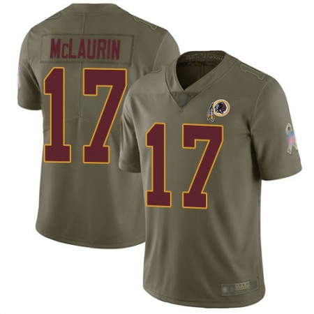 Nike Commanders #17 Terry McLaurin Olive Youth Stitched NFL Limited 2017 Salute to Service Jersey