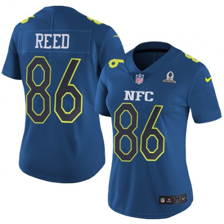 Nike Commanders #86 Jordan Reed Navy Women's Stitched NFL Limited NFC 2017 Pro Bowl Jersey