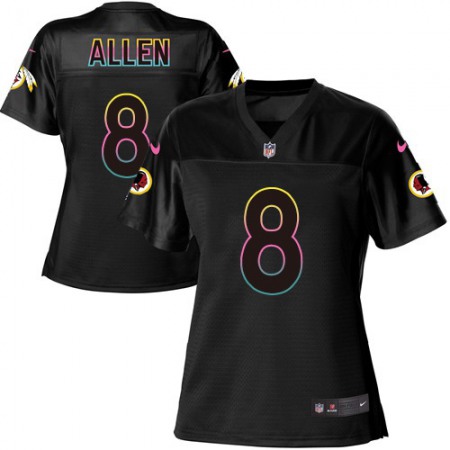 Nike Commanders #8 Kyle Allen Black Women's NFL Fashion Game Jersey