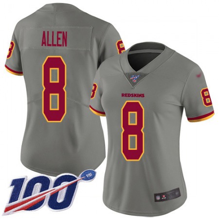 Nike Commanders #8 Kyle Allen Gray Women's Stitched NFL Limited Inverted Legend 100th Season Jersey