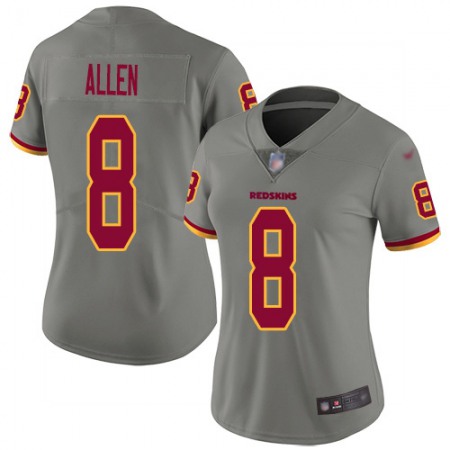 Nike Commanders #8 Kyle Allen Gray Women's Stitched NFL Limited Inverted Legend Jersey