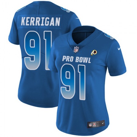 Nike Commanders #91 Ryan Kerrigan Royal Women's Stitched NFL Limited NFC 2019 Pro Bowl Jersey