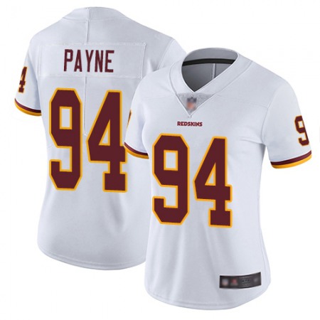 Nike Commanders #94 Da'Ron Payne White Women's Stitched NFL Vapor Untouchable Limited Jersey
