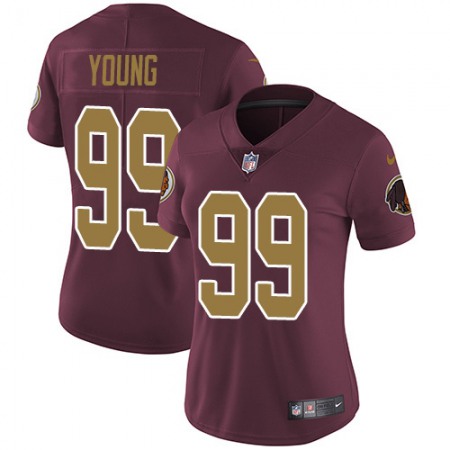 Nike Commanders #99 Chase Young Burgundy Red Alternate Women's Stitched NFL Vapor Untouchable Limited Jersey