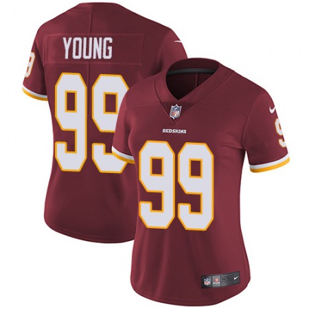 Nike Commanders #99 Chase Young Burgundy Red Team Color Women's Stitched NFL Vapor Untouchable Limited Jersey