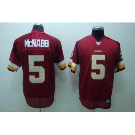 Commanders #5 Donovan McNabb Red Stitched Youth NFL Jersey