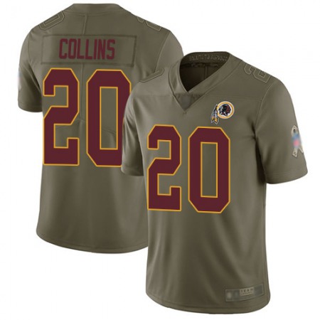 Nike Commanders #20 Landon Collins Olive Youth Stitched NFL Limited 2017 Salute to Service Jersey