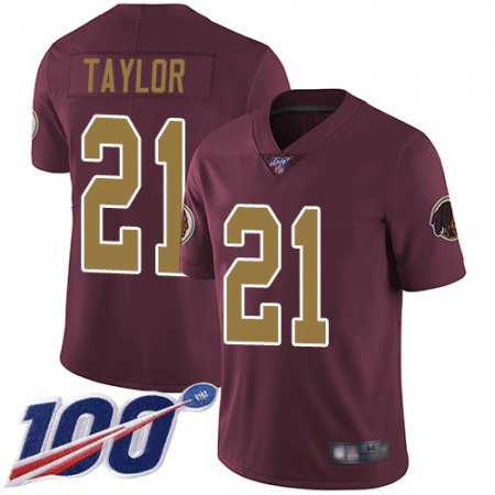 Nike Commanders #21 Sean Taylor Burgundy Red Alternate Youth Stitched NFL 100th Season Vapor Limited Jersey