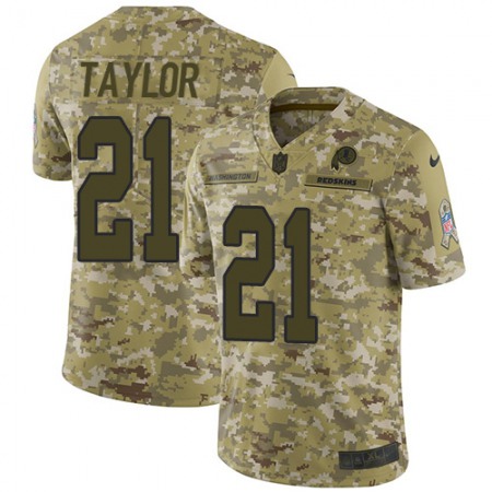 Nike Commanders #21 Sean Taylor Camo Youth Stitched NFL Limited 2018 Salute to Service Jersey