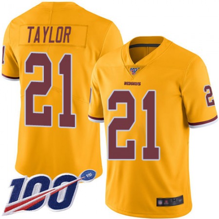Nike Commanders #21 Sean Taylor Gold Youth Stitched NFL Limited Rush 100th Season Jersey