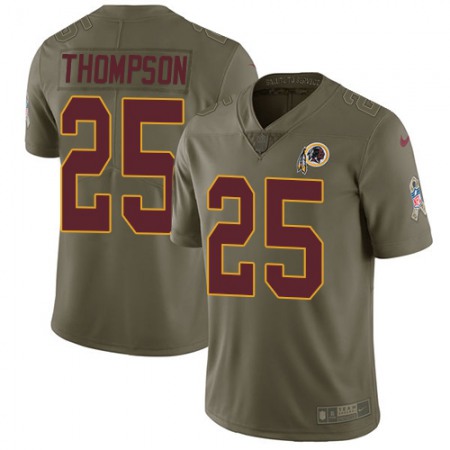 Nike Commanders #25 Chris Thompson Olive Youth Stitched NFL Limited 2017 Salute to Service Jersey