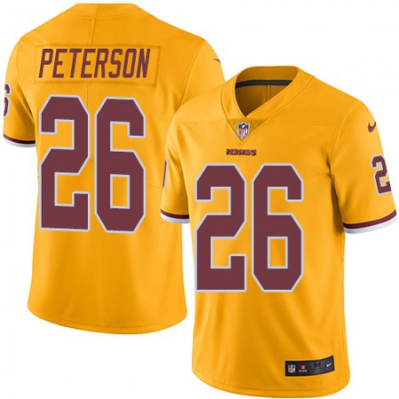Nike Commanders #26 Adrian Peterson Gold Youth Stitched NFL Limited Rush Jersey
