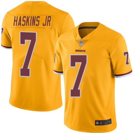 Nike Commanders #7 Dwayne Haskins Jr Gold Youth Stitched NFL Limited Rush Jersey