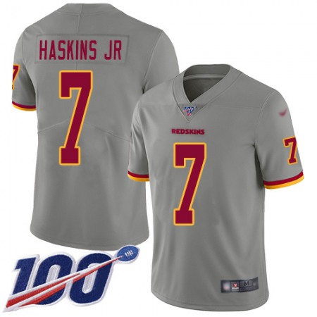Nike Commanders #7 Dwayne Haskins Jr Gray Youth Stitched NFL Limited Inverted Legend 100th Season Jersey