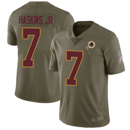 Nike Commanders #7 Dwayne Haskins Jr Olive Youth Stitched NFL Limited 2017 Salute to Service Jersey