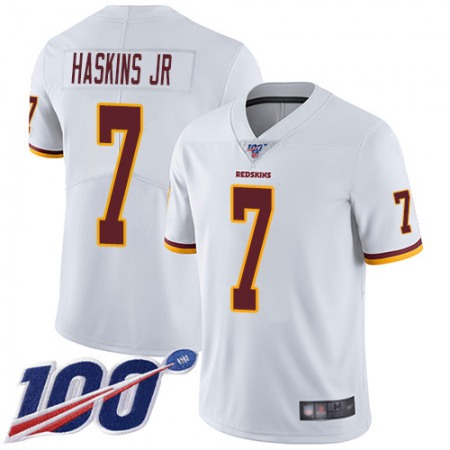 Nike Commanders #7 Dwayne Haskins Jr White Youth Stitched NFL 100th Season Vapor Limited Jersey