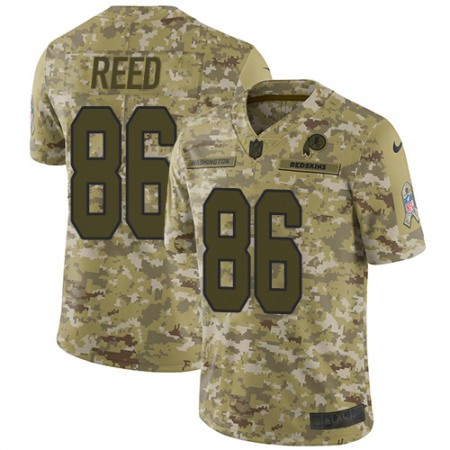 Nike Commanders #86 Jordan Reed Camo Youth Stitched NFL Limited 2018 Salute to Service Jersey