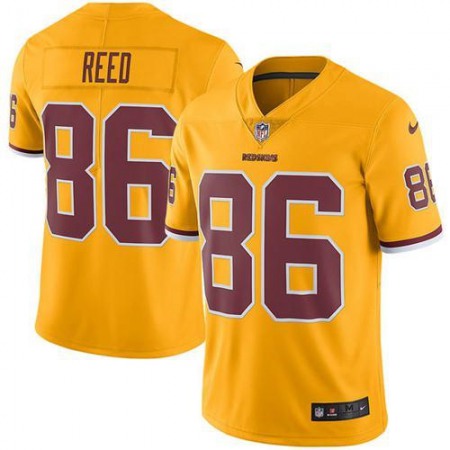 Nike Commanders #86 Jordan Reed Gold Youth Stitched NFL Limited Rush Jersey
