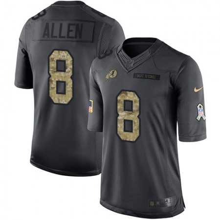 Nike Commanders #8 Kyle Allen Black Youth Stitched NFL Limited 2016 Salute to Service Jersey