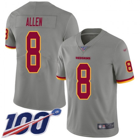 Nike Commanders #8 Kyle Allen Gray Youth Stitched NFL Limited Inverted Legend 100th Season Jersey