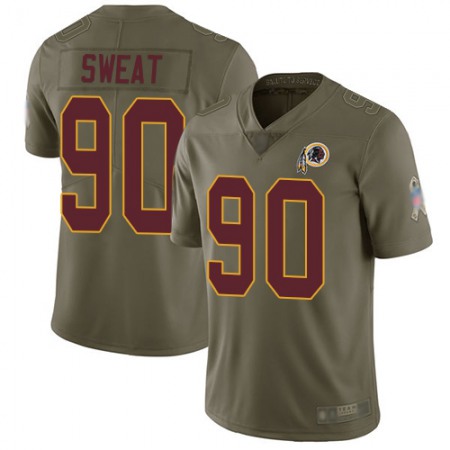Nike Commanders #90 Montez Sweat Olive Youth Stitched NFL Limited 2017 Salute to Service Jersey