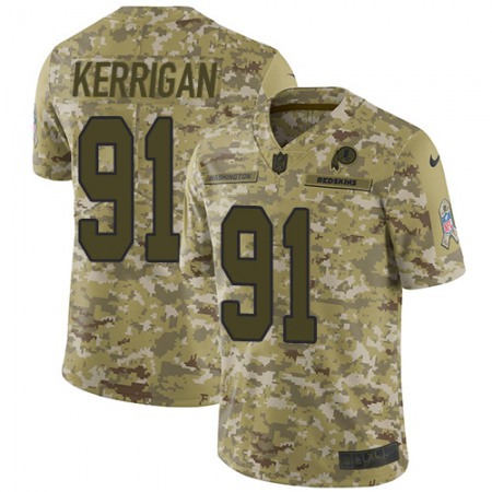 Nike Commanders #91 Ryan Kerrigan Camo Youth Stitched NFL Limited 2018 Salute to Service Jersey