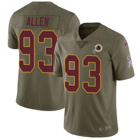 Nike Commanders #93 Jonathan Allen Olive Youth Stitched NFL Limited 2017 Salute to Service Jersey