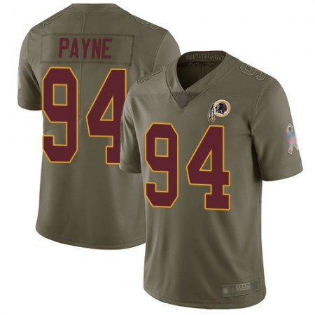 Nike Commanders #94 Da'Ron Payne Olive Youth Stitched NFL Limited 2017 Salute to Service Jersey