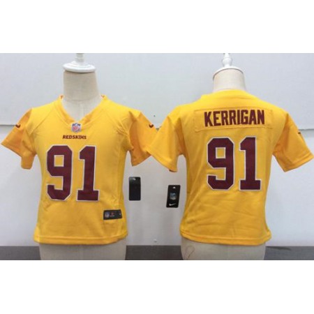 Toddler Nike Commanders #91 Ryan Kerrigan Gold Rush Stitched NFL Elite Jersey