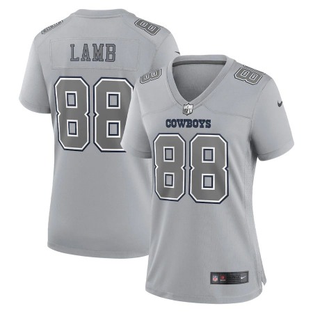 Dallas Cowboys #88 CeeDee Lamb Nike Women's Gray Atmosphere Fashion Game Jersey