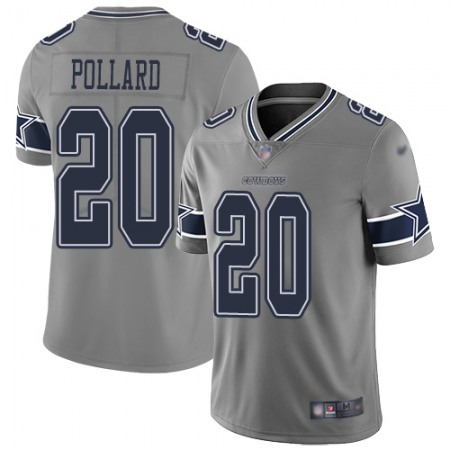 Nike Cowboys #20 Tony Pollard Gray Youth Stitched NFL Limited Inverted Legend Jersey