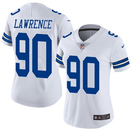 Nike Cowboys #90 Demarcus Lawrence White Women's Stitched NFL Vapor Untouchable Limited Jersey