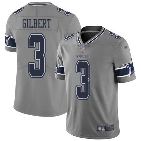 Nike Cowboys #3 Garrett Gilbert Gray Youth Stitched NFL Limited Inverted Legend Jersey