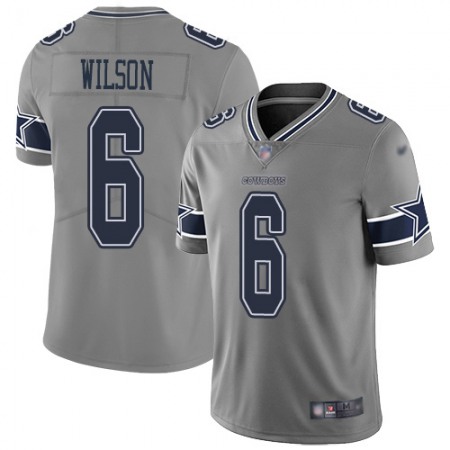 Nike Cowboys #6 Donovan Wilson Gray Youth Stitched NFL Limited Inverted Legend Jersey