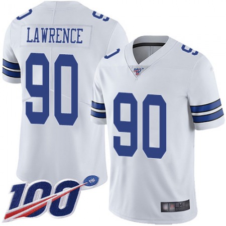 Nike Cowboys #90 Demarcus Lawrence White Youth Stitched NFL 100th Season Vapor Limited Jersey