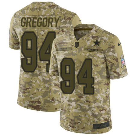 Nike Cowboys #94 Randy Gregory Camo Youth Stitched NFL Limited 2018 Salute to Service Jersey