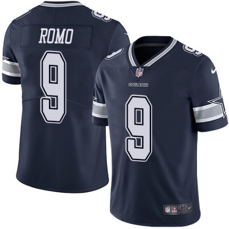 Nike Cowboys #9 Tony Romo Navy Blue Team Color Youth Stitched NFL Vapor Untouchable Limited Jersey