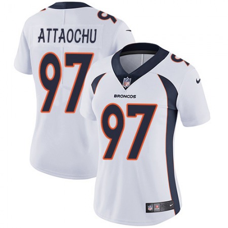 Nike Broncos #97 Jeremiah Attaochu White Women's Stitched NFL Vapor Untouchable Limited Jersey