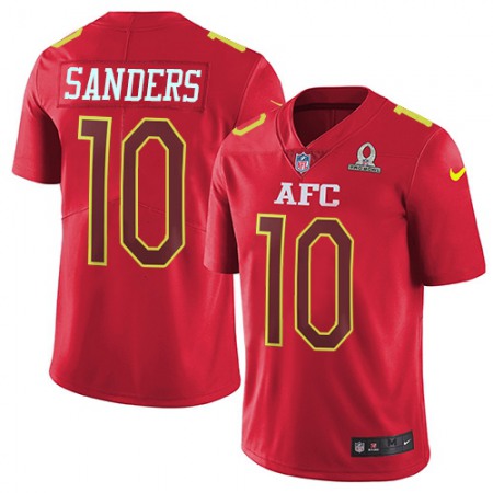 Nike Broncos #10 Emmanuel Sanders Red Youth Stitched NFL Limited AFC 2017 Pro Bowl Jersey
