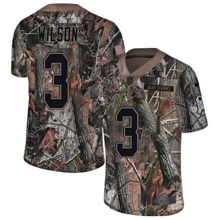 Nike Broncos #3 Russell Wilson Camo Youth Stitched NFL Limited Rush Realtree Jersey