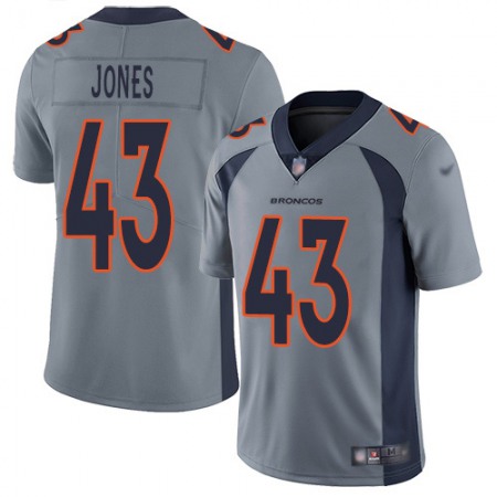 Nike Broncos #43 Joe Jones Gray Youth Stitched NFL Limited Inverted Legend Jersey
