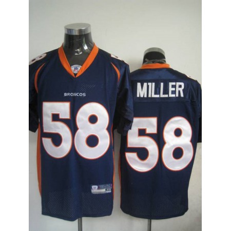 Broncos #58 Von Miller Blue Stitched Youth NFL Jersey